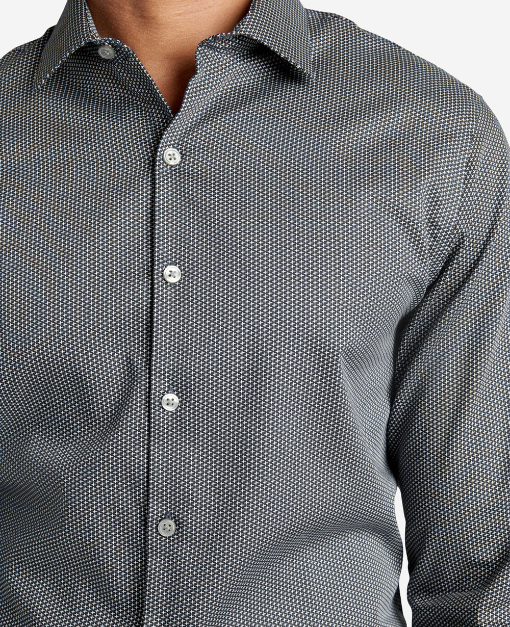 Slim-Fit Stretch Dress Shirt – Black Smoke | Kenneth Cole | Kenneth Cole BLACK SMOKE