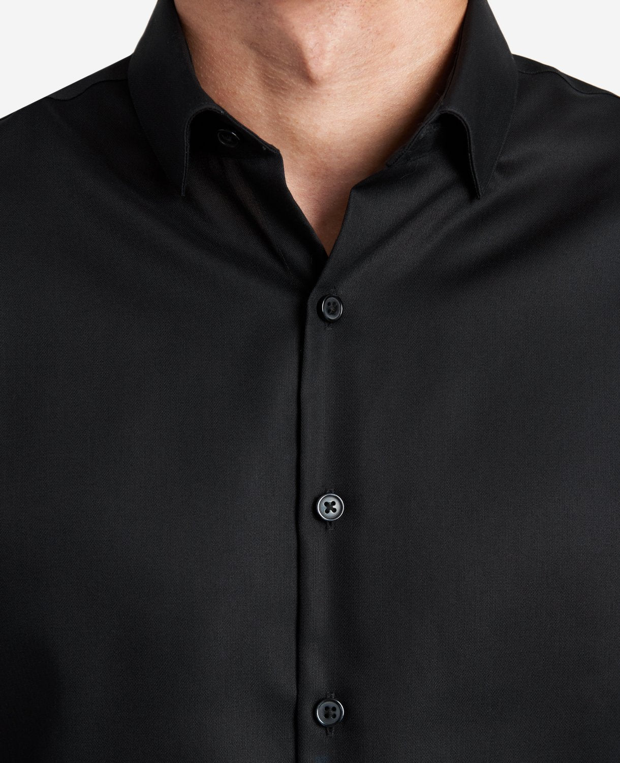 Shop Slim-Fit Stretch Dress Shirt – Black | Kenneth Cole | Kenneth Cole BLACK