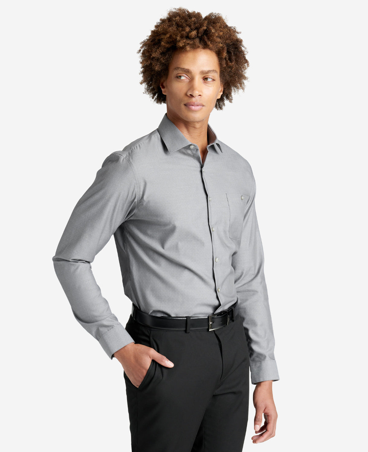 Shop Slim-Fit Stretch Dress Shirt with TEKFIT | Kenneth Cole | Kenneth Cole ECLIPSE