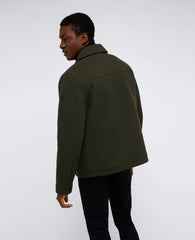 Heavyweight Twill Trucker Jacket – Olive | Kenneth Cole | Kenneth Cole OLIVE