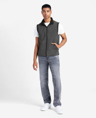 Shop Men’s Lightweight Water-Resistant Vest – Charcoal | KC | Kenneth Cole CHARCOAL