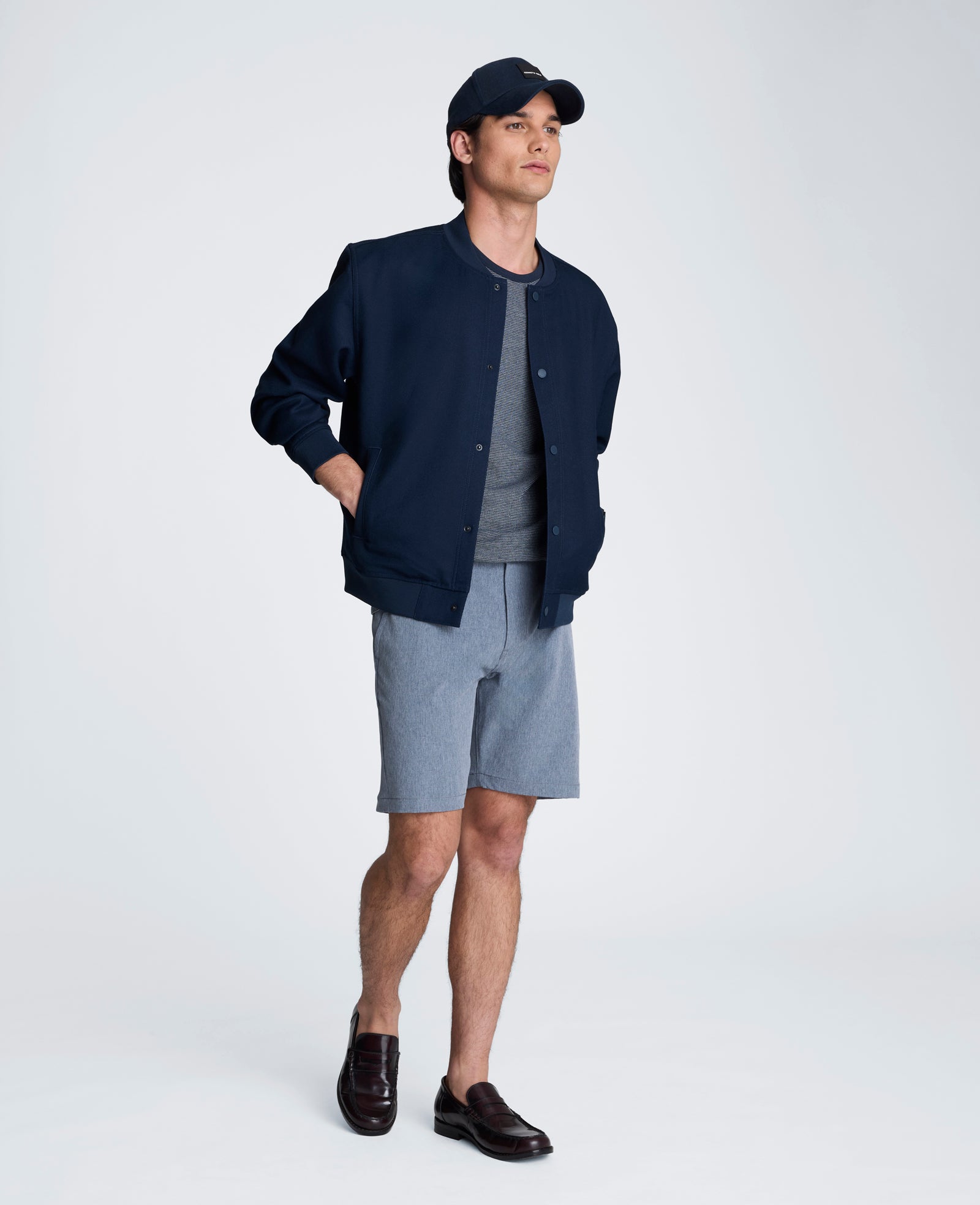 Relaxed Bomber Jacket | Kenneth Cole NAVY