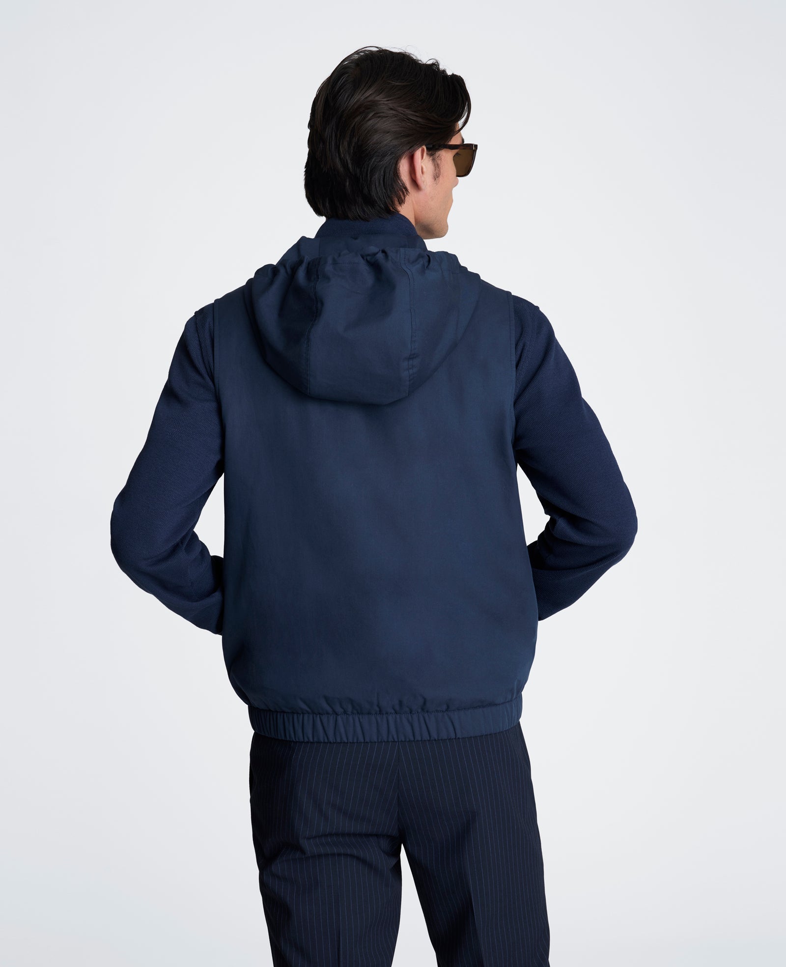 Gathered Bottom Vest | Kenneth Cole NAVY