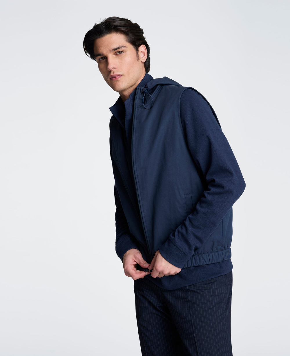 Gathered Bottom Vest | Kenneth Cole NAVY