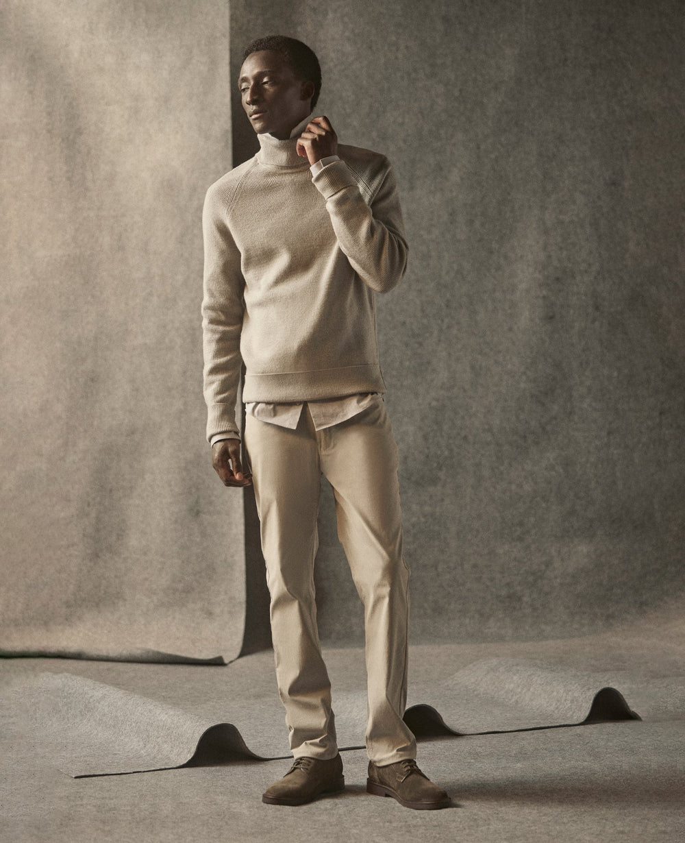 Shop Original Slim 5-Pocket Pant in Off White | Kenneth Cole | Kenneth Cole OFF WHITE