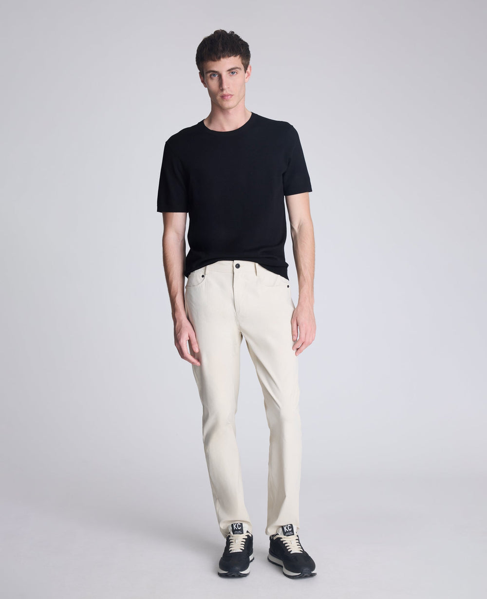 Shop Original Slim 5-Pocket Pant in Off White | Kenneth Cole | Kenneth Cole OFF WHITE