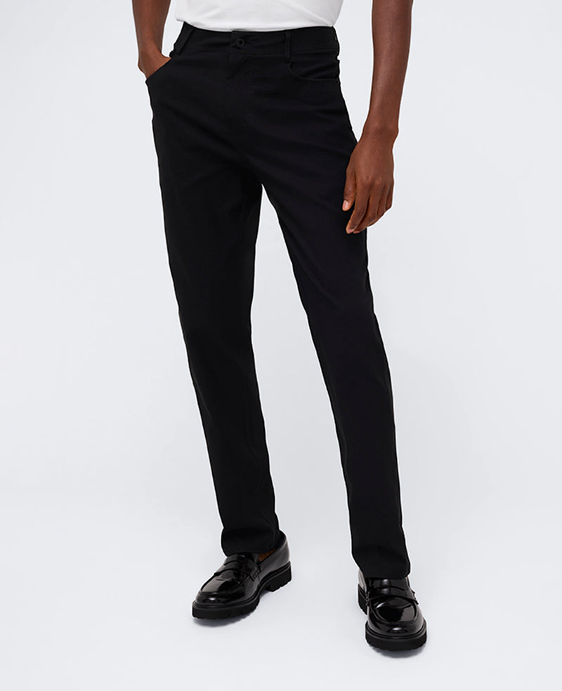 Shop Slim Tapered Flex 5-Pocket Pant – Black | Kenneth Cole | Kenneth Cole BLACK