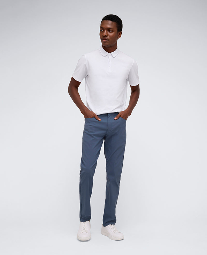 Shop Slim Tapered Flex 5-Pocket Pant – Teal | Kenneth Cole | Kenneth Cole TEAL