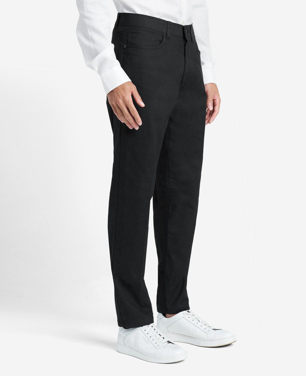 Shop Black Slim 5-Pocket Stretch Pants | Kenneth Cole | Kenneth Cole BLACK