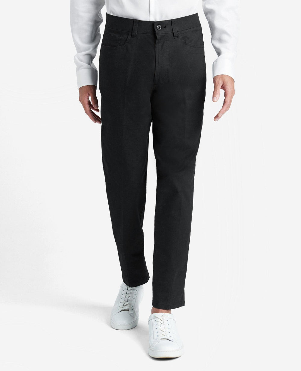 Shop Black Slim 5-Pocket Stretch Pants | Kenneth Cole | Kenneth Cole BLACK