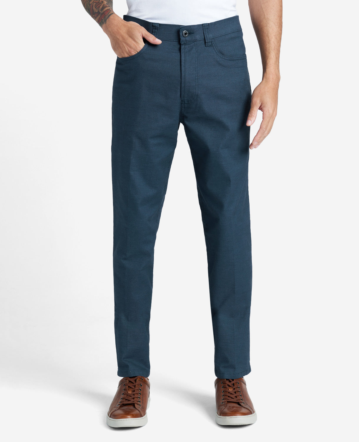 Shop Slim Indigo 5-Pocket Stretch Pants | Kenneth Cole | Kenneth Cole INDIGO