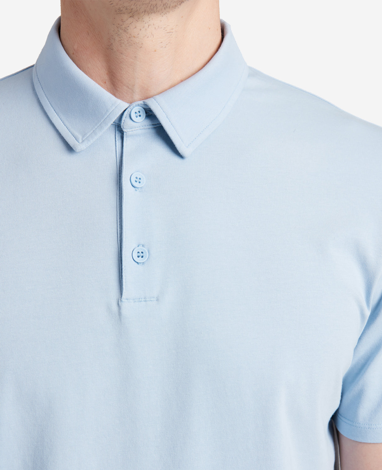 Shop Light Blue Performance Polo – Breathable & Stretch | KC | Kenneth Cole LIGHT BLUE