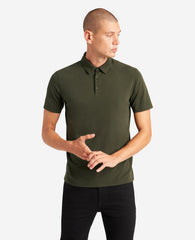 Dark Green Performance Polo – Stretch Cotton Fit | KC | Kenneth Cole DARK GREEN