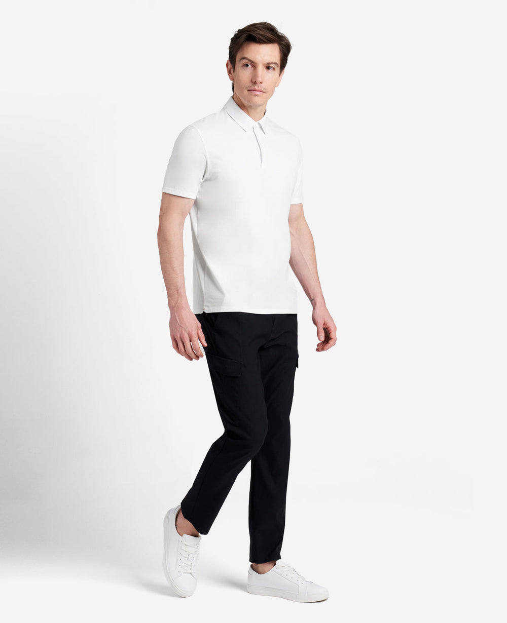 Shop White Performance Polo – Clean Fit, Stretch Comfort | KC | Kenneth Cole WHITE