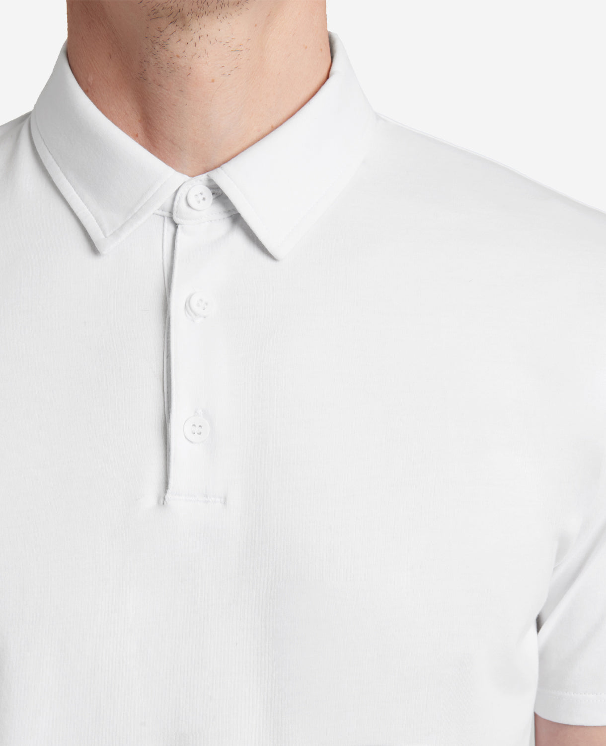 Shop White Performance Polo – Clean Fit, Stretch Comfort | KC | Kenneth Cole WHITE