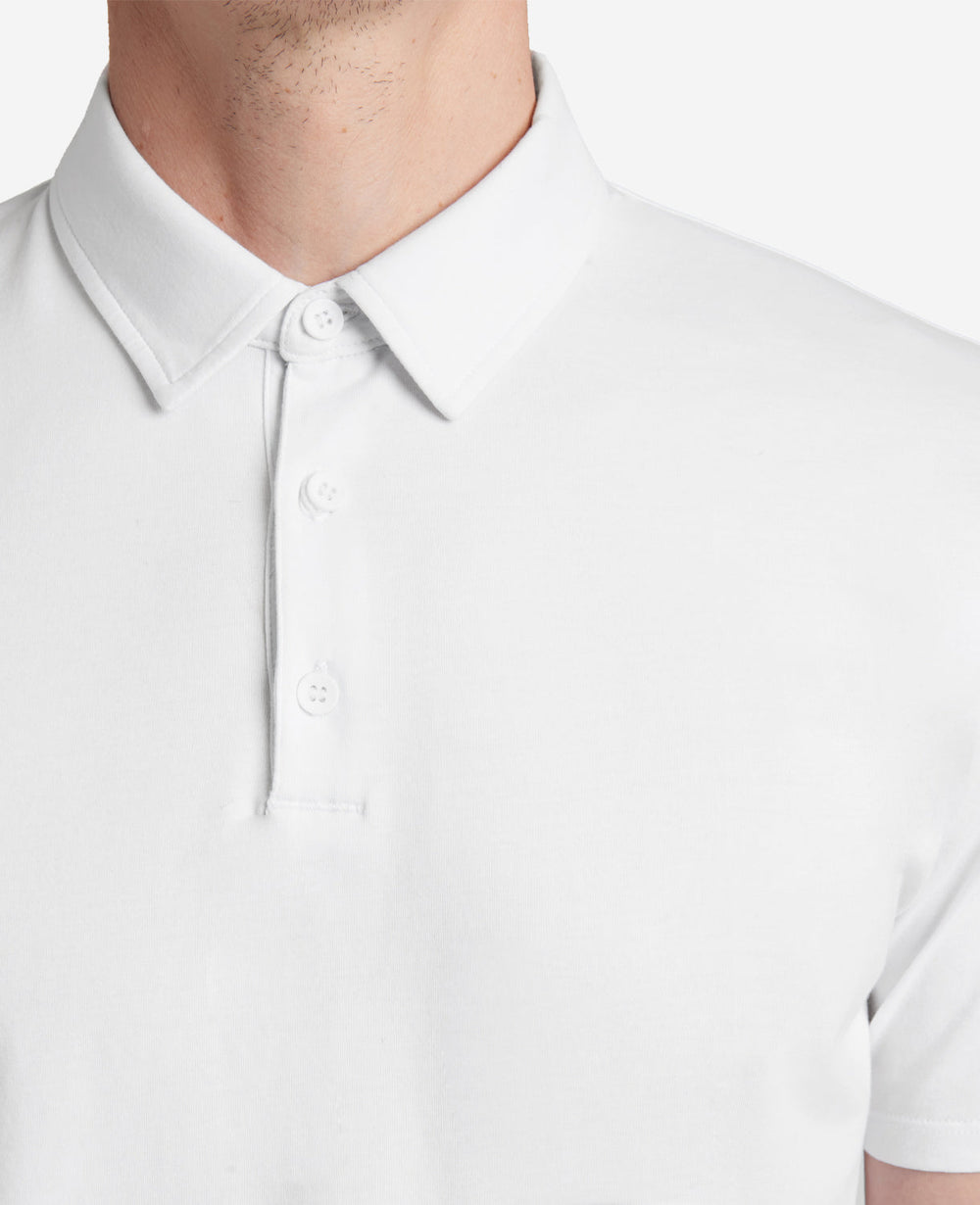 Shop White Performance Polo – Clean Fit, Stretch Comfort | KC | Kenneth Cole WHITE