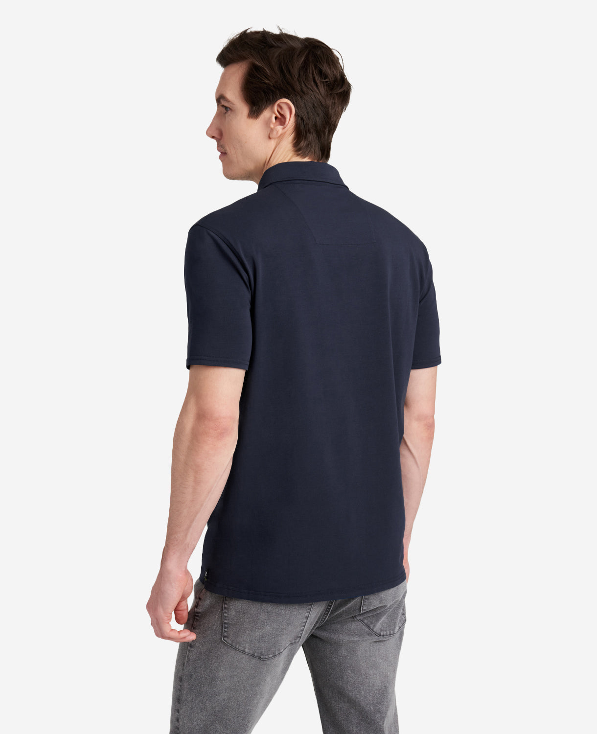 Shop Navy Performance Polo – Stretch Cotton Comfort | KC | Kenneth Cole NAVY
