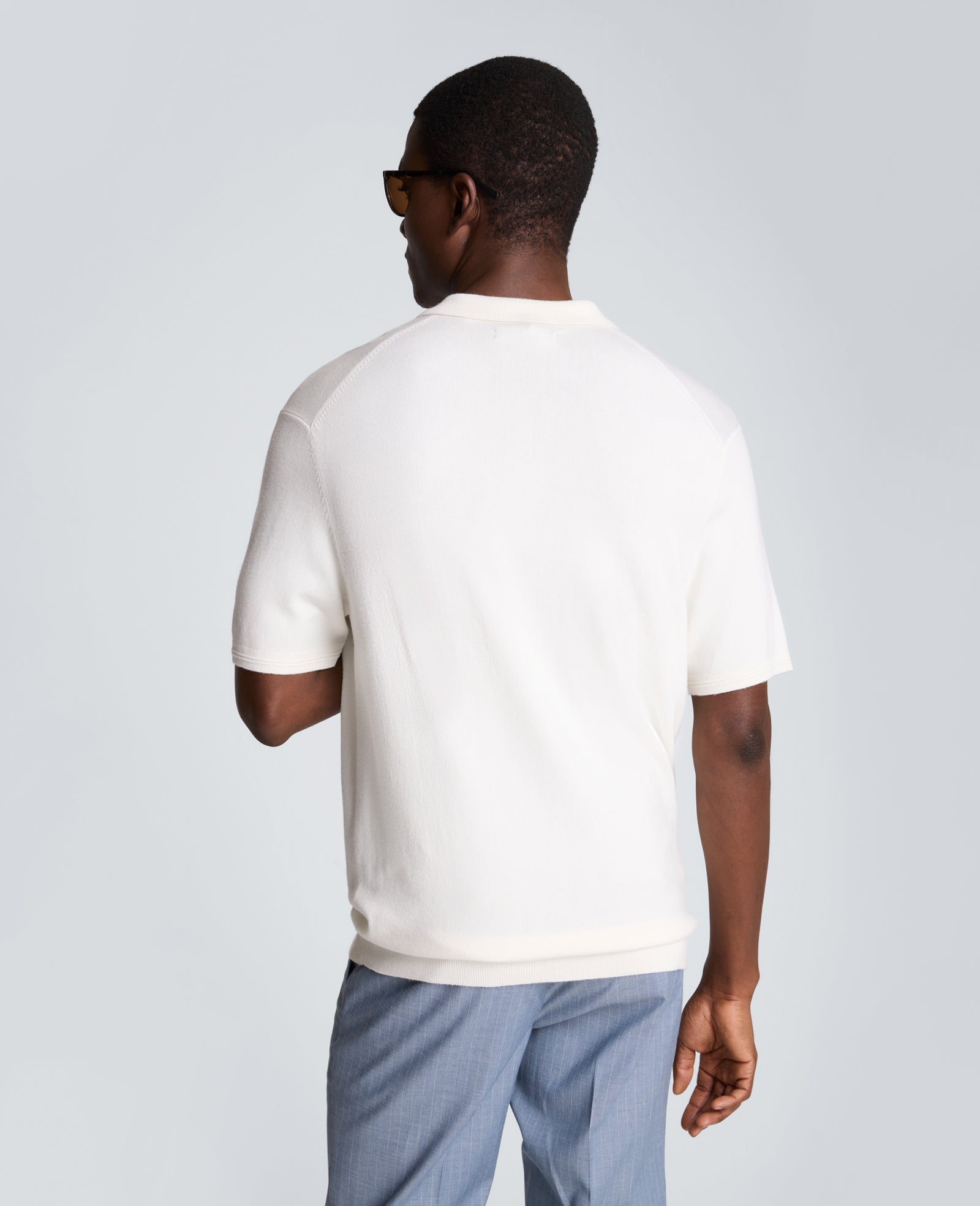 Short Sleeve Polo Sweater | Kenneth Cole WHITE