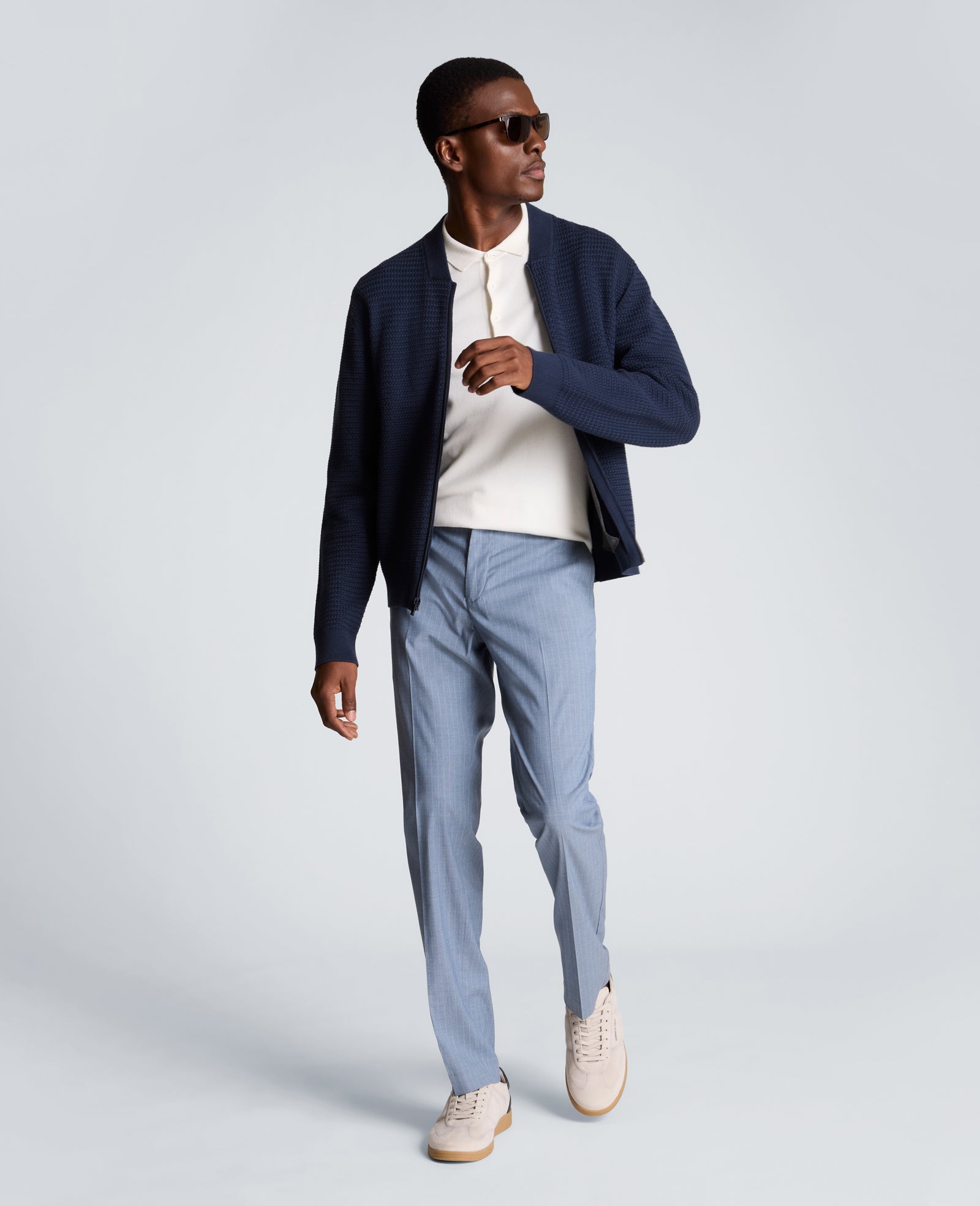 Short Sleeve Polo Sweater | Kenneth Cole WHITE