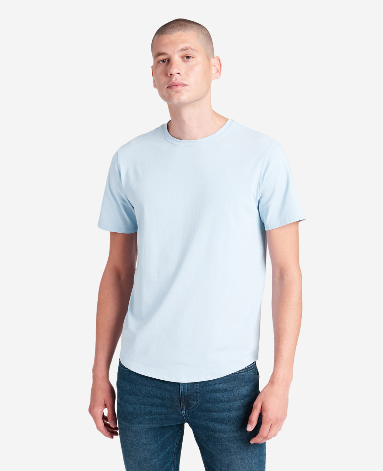 Light Blue Performance Crew Neck T-Shirt – Kenneth Cole | Kenneth Cole LIGHT BLUE