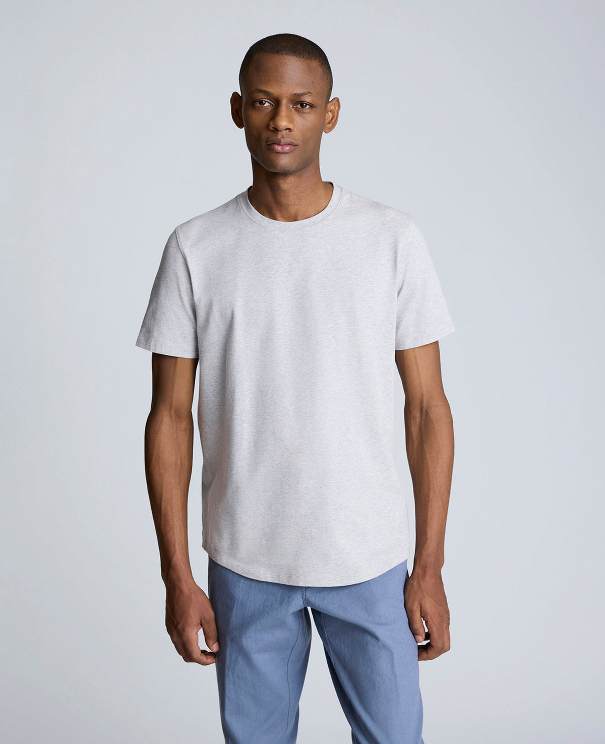 Heather Grey Performance Crew Neck T-Shirt | Kenneth Cole | Kenneth Cole HEATHER GRAY