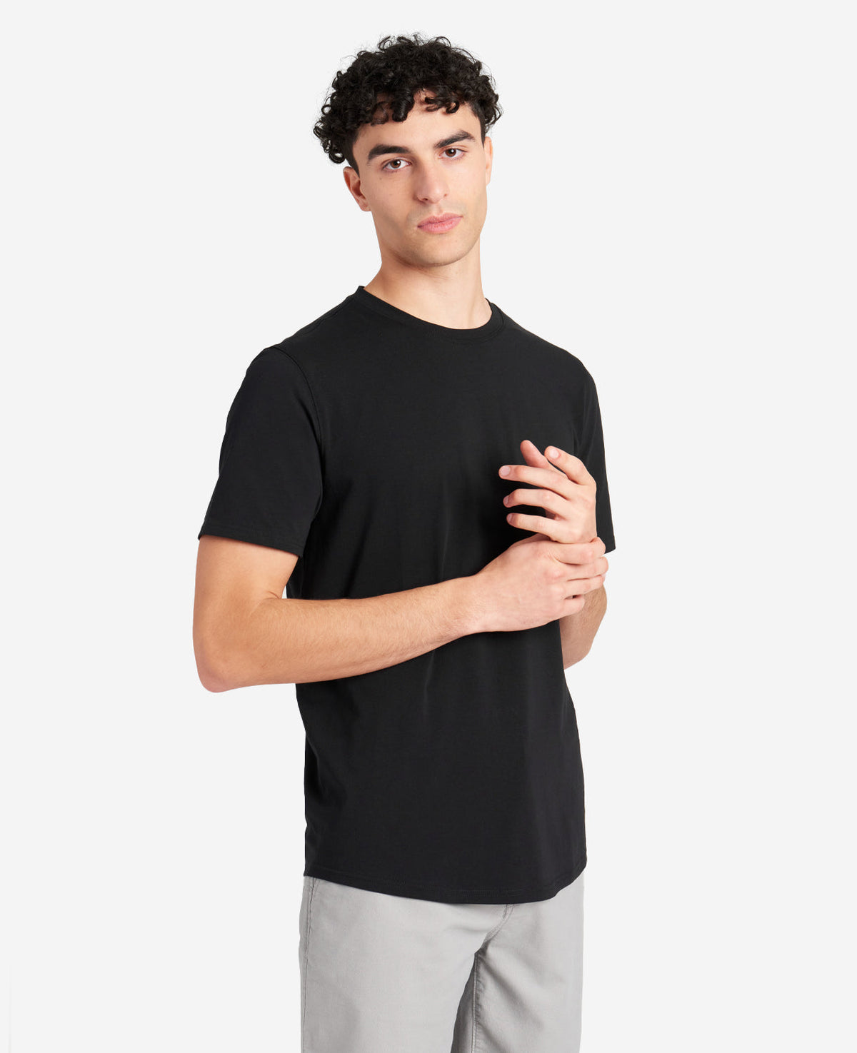 Men's Black Performance Crew Neck T-Shirt | Kenneth Cole | Kenneth Cole BLACK