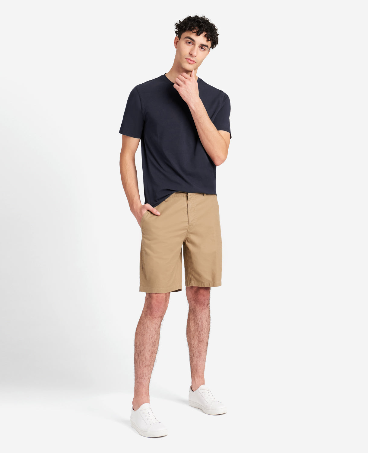 Shop Navy Performance Crew Neck T-Shirt | Kenneth Cole | Kenneth Cole NAVY