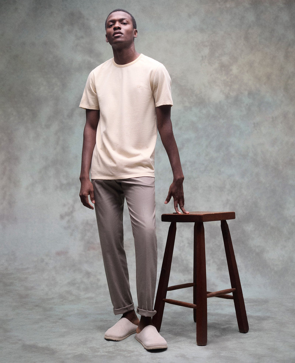The Performance Crew Neck T-Shirt | Kenneth Cole TAN