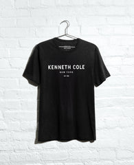 Shop 1983 Logo Tee – Black Unisex Cotton Stretch Fit | KC | Kenneth Cole BLACK