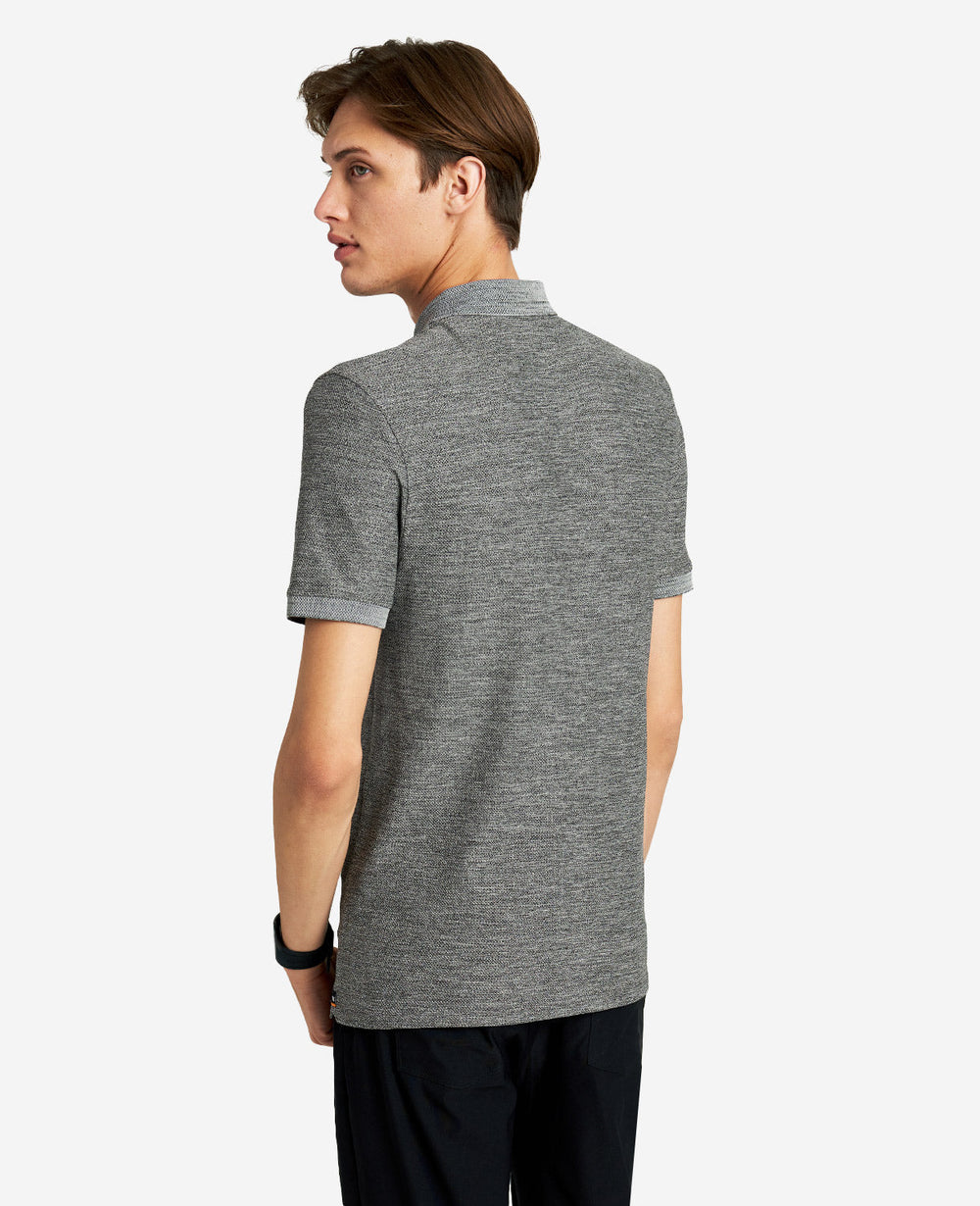 Kenneth Cole Zip-Up Knit Polo, Comfort & Style | Kenneth Cole | Kenneth Cole GREY HEATHER