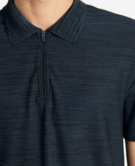 Shop Zip-Up Knit Polo – Soft & Breathable Men’s Shirt | KC | Kenneth Cole NAVY