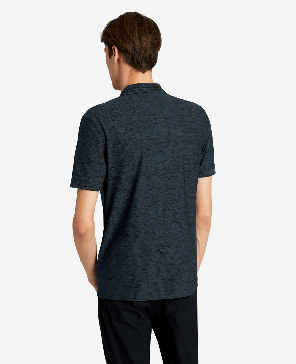 Shop Zip-Up Knit Polo – Soft & Breathable Men’s Shirt | KC | Kenneth Cole NAVY