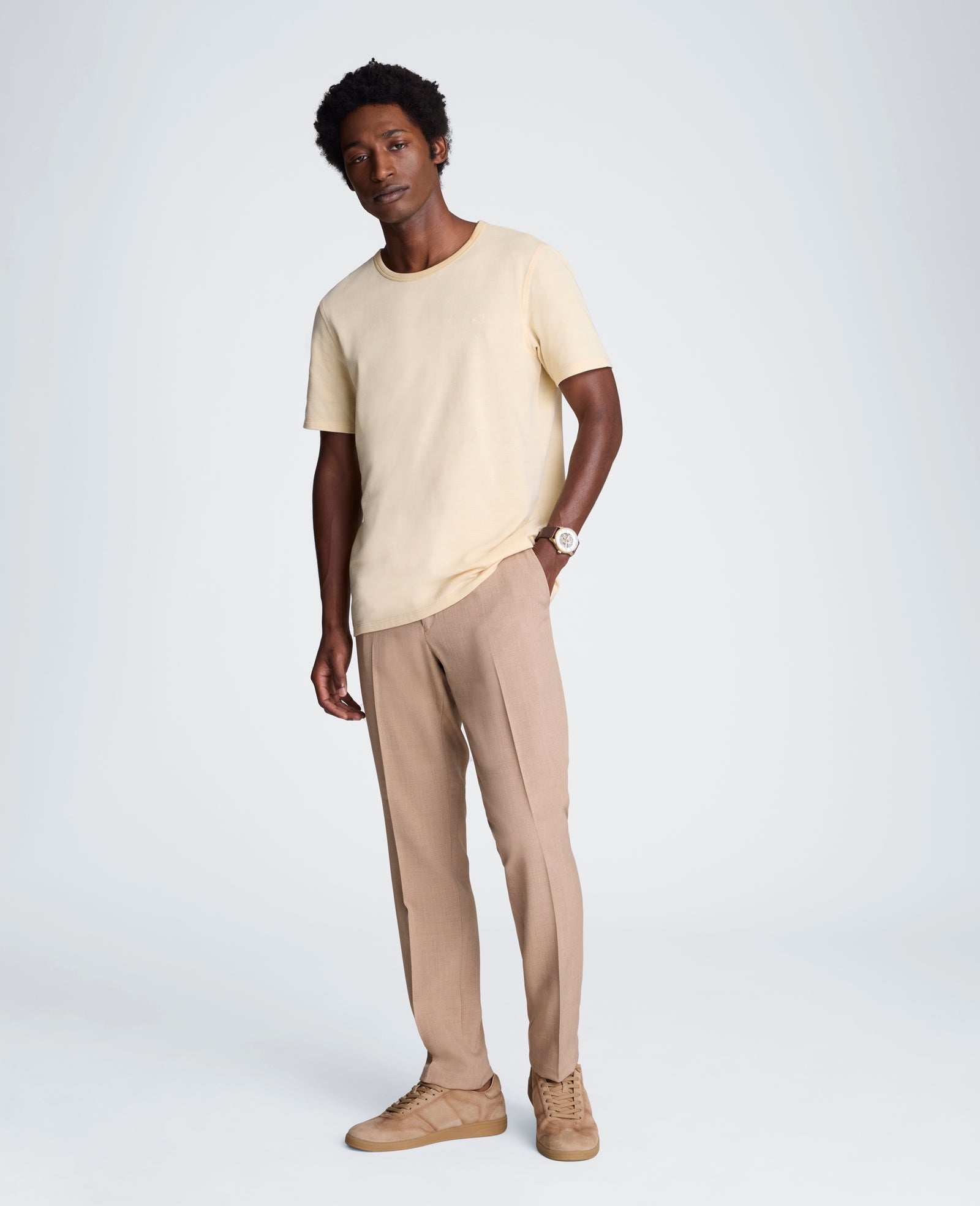 Textured Logo Tee | Kenneth Cole BEIGE MIX