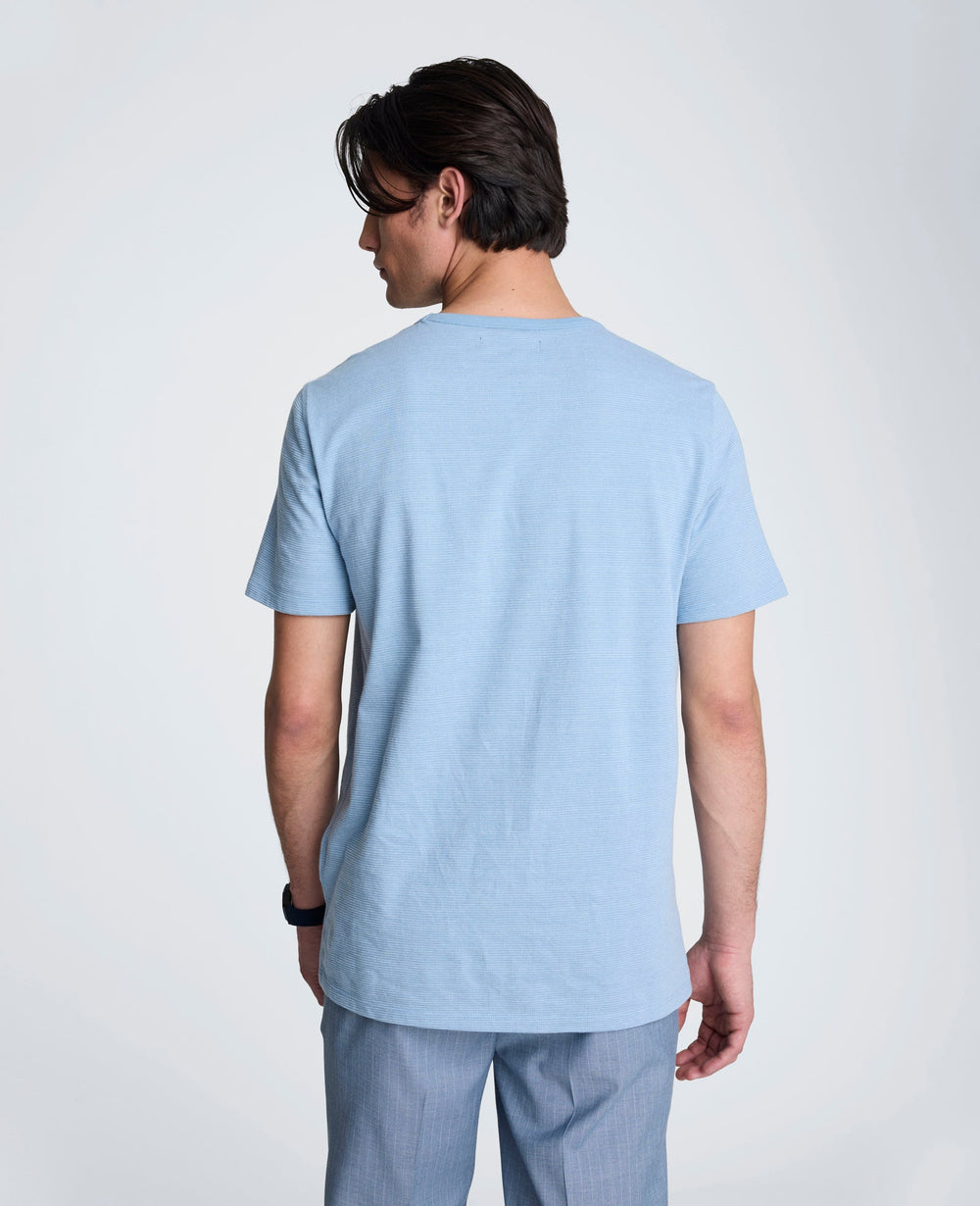 Textured Logo Tee | Kenneth Cole LIGHT BLUE MIX