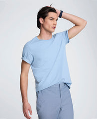 Textured Logo Tee | Kenneth Cole LIGHT BLUE MIX