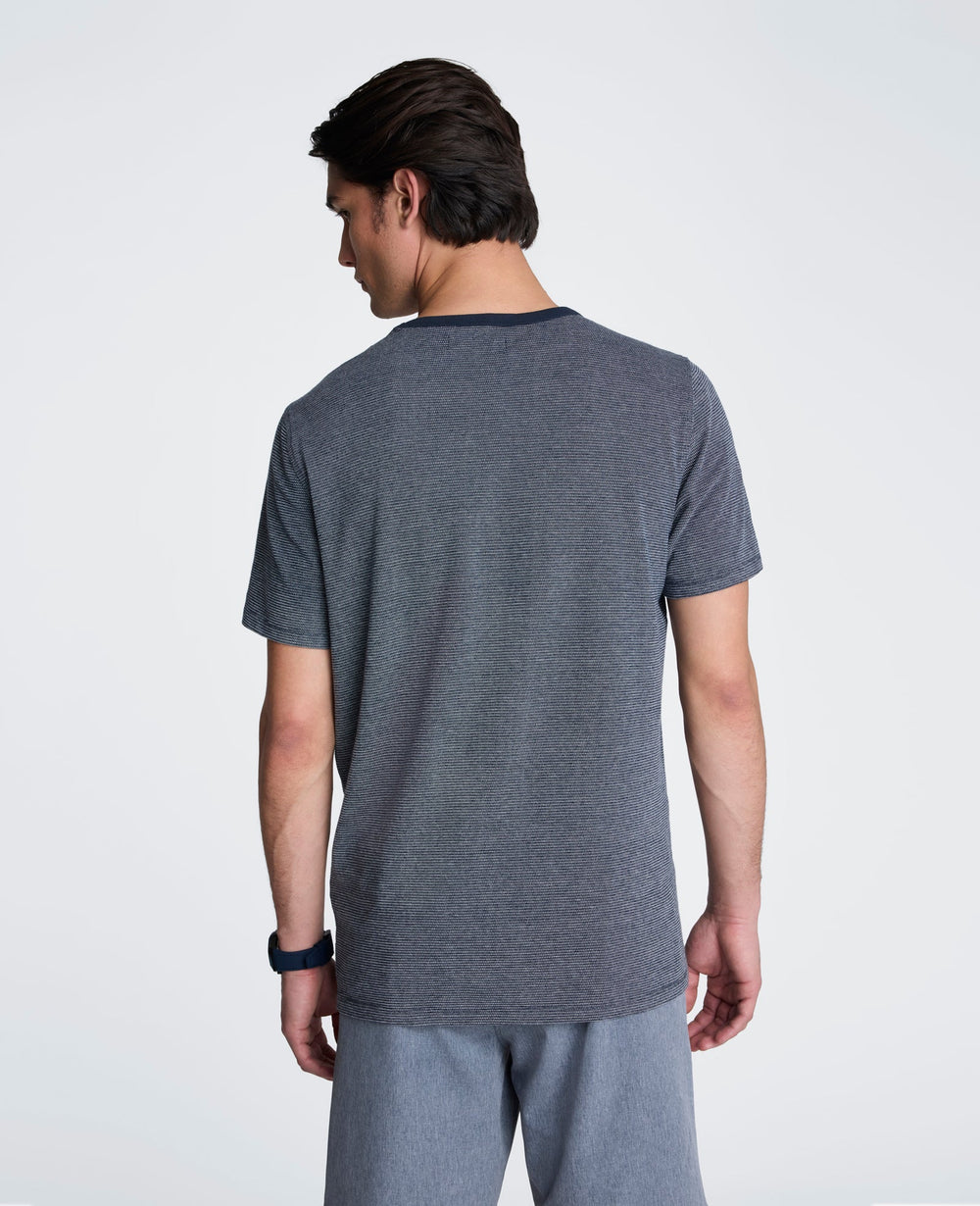 Textured Logo Tee | Kenneth Cole NAVY MIX