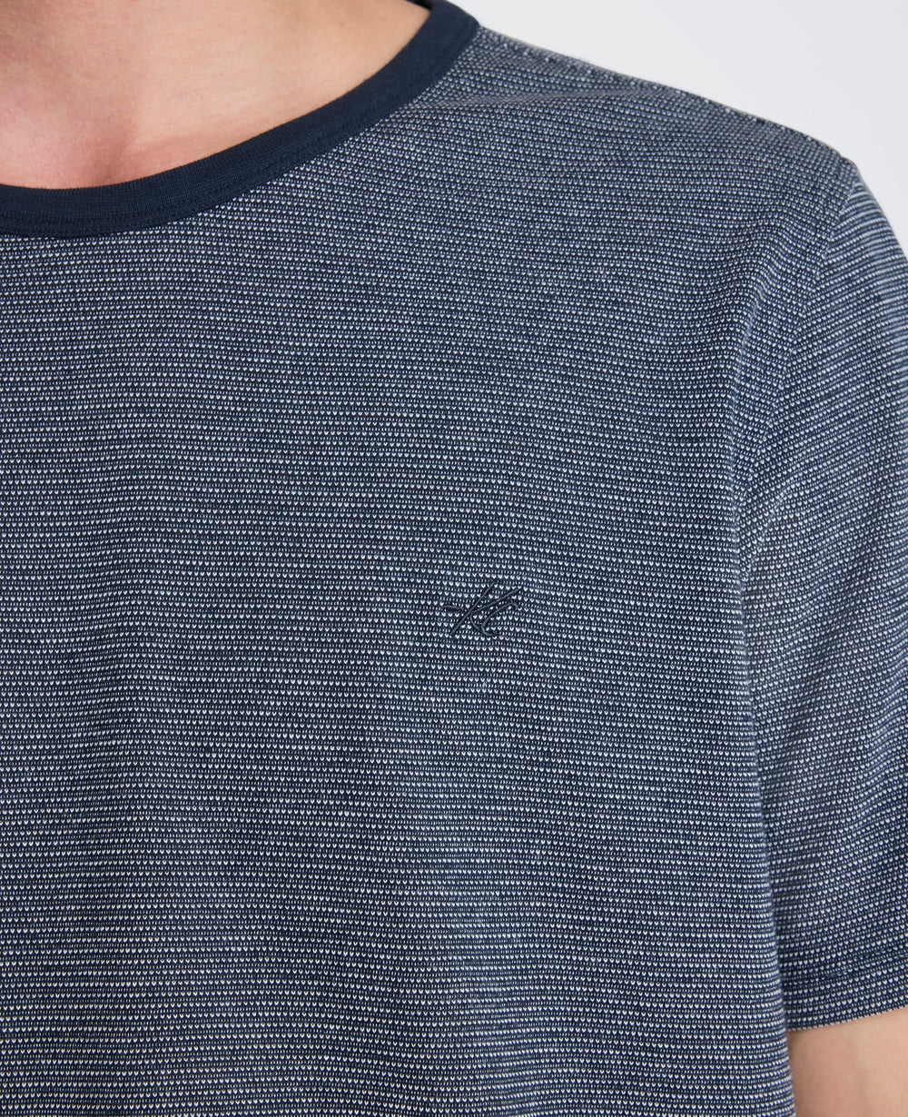 Textured Logo Tee | Kenneth Cole NAVY MIX