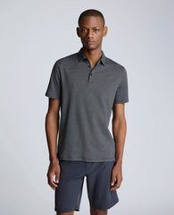 Shop Black Two-Toned Knit Polo – Soft, Breathable & Stretchy | Kenneth Cole BLACK