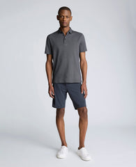 Shop Black Two-Toned Knit Polo – Soft, Breathable & Stretchy | Kenneth Cole BLACK