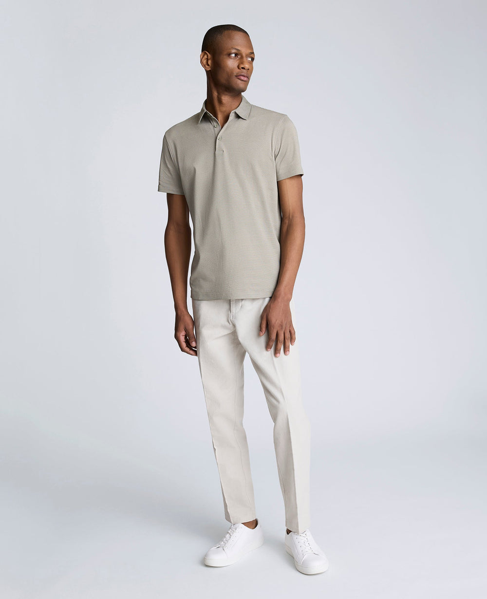 Shop Sage Two-Toned Knit Polo – Soft, Stretchy & Breathable | Kenneth Cole SAGE