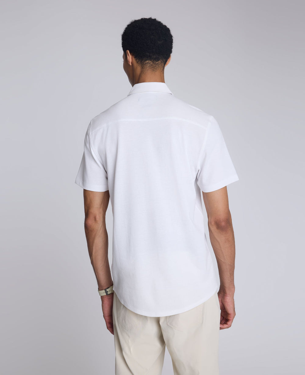 Shop Short Sleeve Sportshirt: White, Chest Pocket | KC | Kenneth Cole WHITE