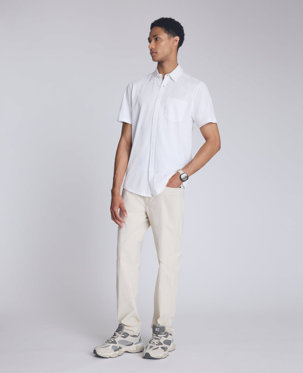 Shop Short Sleeve Sportshirt: White, Chest Pocket | KC | Kenneth Cole WHITE