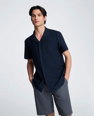 Knit Camp Shirt | Kenneth Cole NAVY