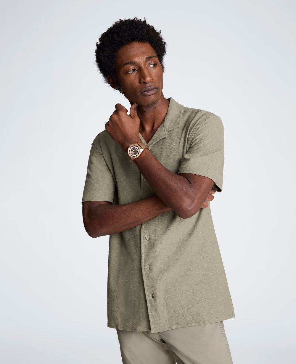 Knit Camp Shirt | Kenneth Cole SAGE
