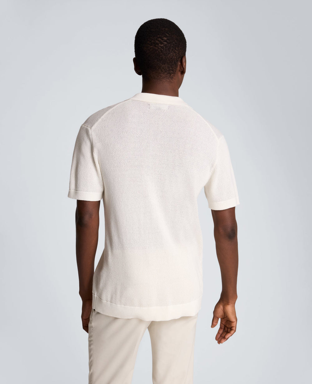 Knit Camp Shirt | Kenneth Cole WHITE