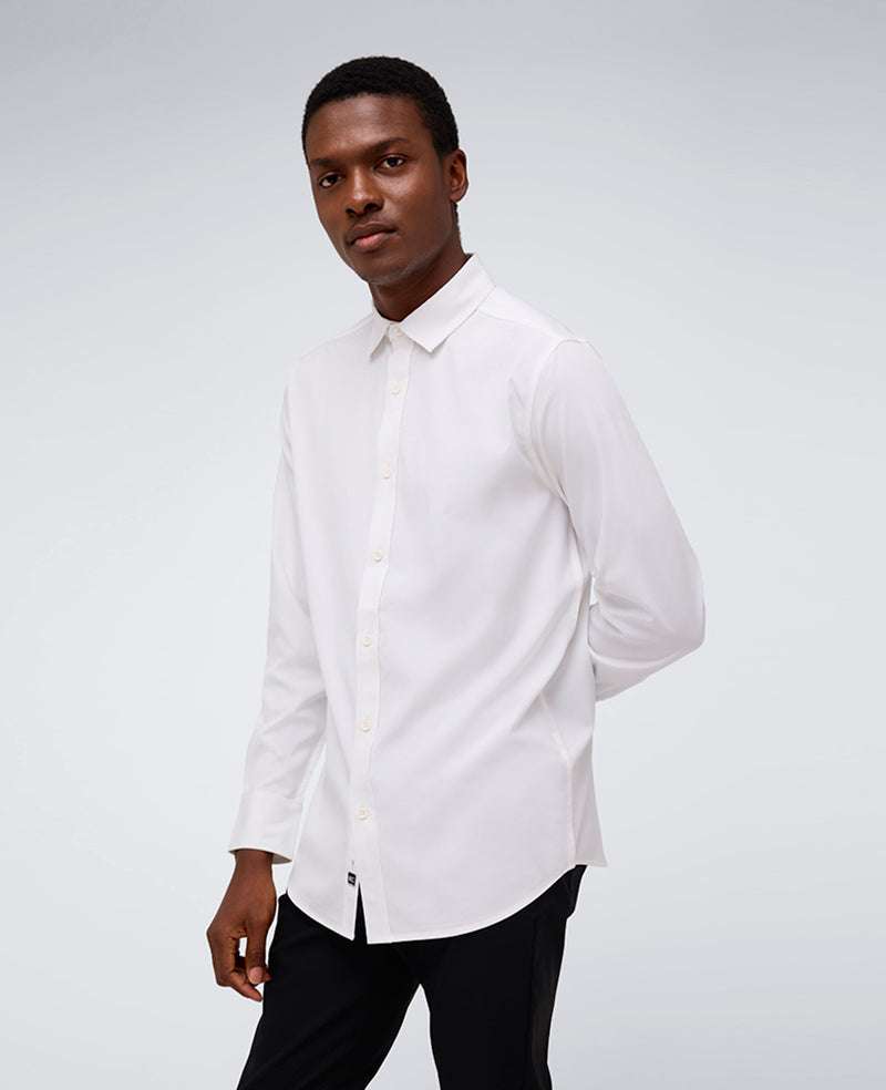 White Slim Fit Shirt – Water-Resistant & Stretch | KC | Kenneth Cole WHITE