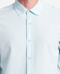 Light Blue Slim Fit Shirt – Stretch & Water-Resistant | KC | Kenneth Cole LIGHT BLUE
