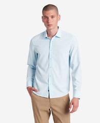 Light Blue Slim Fit Shirt – Stretch & Water-Resistant | KC | Kenneth Cole LIGHT BLUE