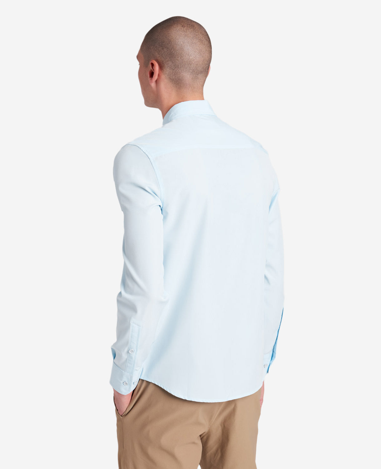 Light Blue Slim Fit Shirt – Stretch & Water-Resistant | KC | Kenneth Cole LIGHT BLUE