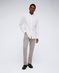 White Stretch Button-Down Shirt with Pocket | Kenneth Cole | Kenneth Cole WHITE